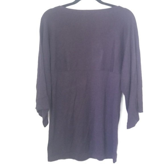 Gap Maternity Y2K Knit Purple  Empire Waist Top Sz M - Picture 6 of 6